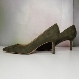 Lauren Women's Lanette Suede Pump Size 9.5 Classic Olive NWT